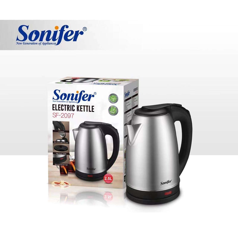 Էլեկտրական թեյնիկ Sonifer SF-2097 պլաստմասսա և չժանգոտվող պողպատ 2․5լ 2