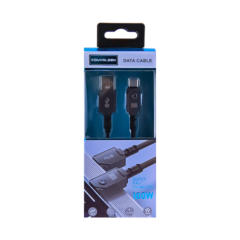 Լիցքավորման լար KOUVOLSEN X211-TC USB-A/USB-C 1մ AG251-25-9