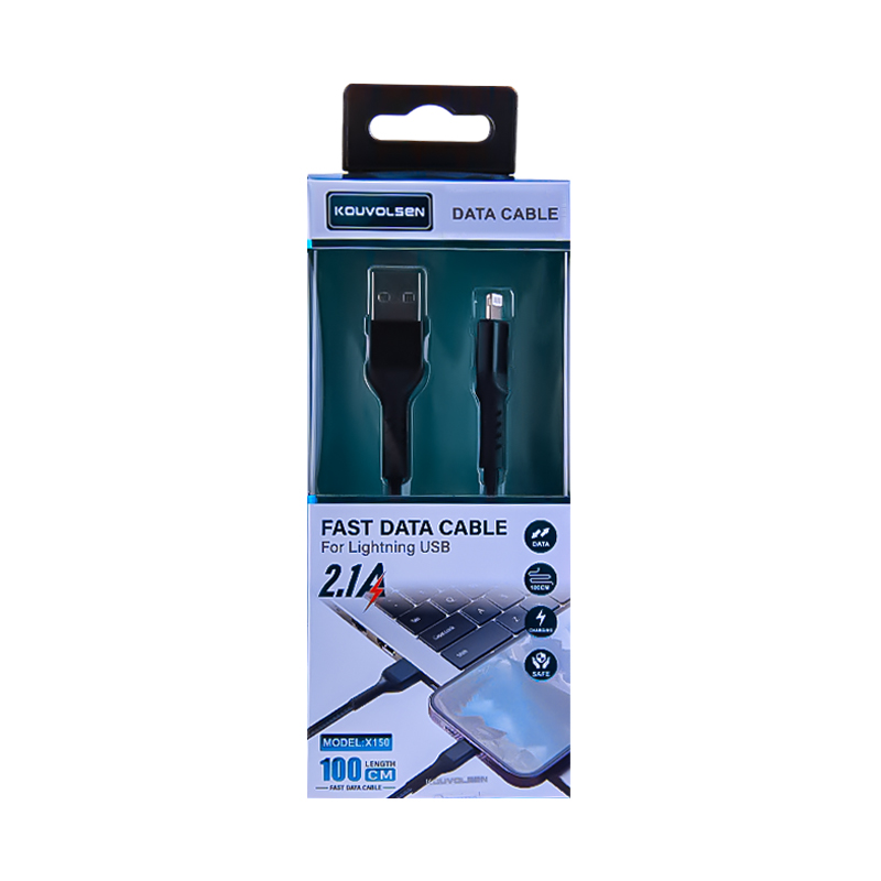 Լիցքավորման լար KOUVOLSEN X150 USB/Lightning 1մ AG251-25-13