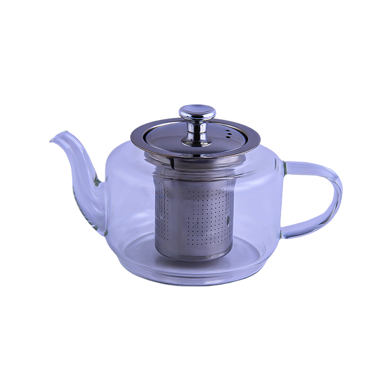 Թեյնիկ-թրմիչ TEA POT AG253-21-11 ապակի մետաղական կափարիչով 600մլ