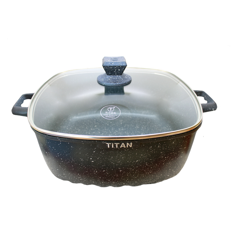 Կաթսա Titan KV-32 Ալյումին/Գրանիտ 32սմ