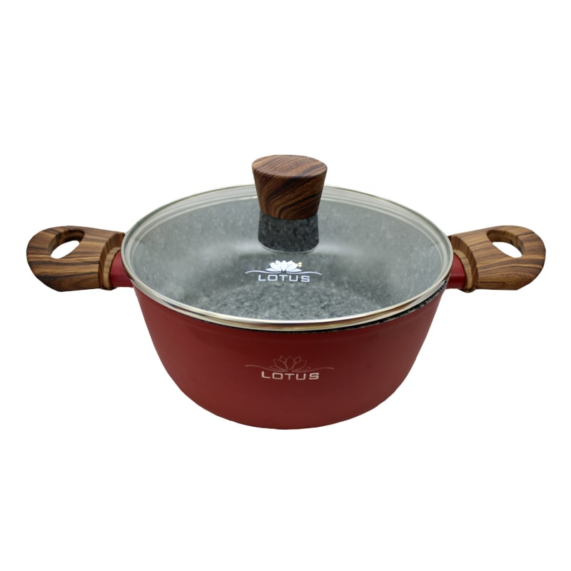Կաթսա Lotus RD-1024 Casserole Ալյումին/Գրանիտ 24սմ