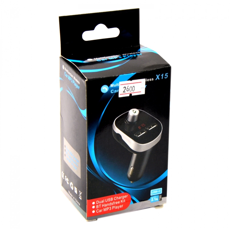 Մոդուլյատոր X15 2USB 2.1A Car MP3 Player