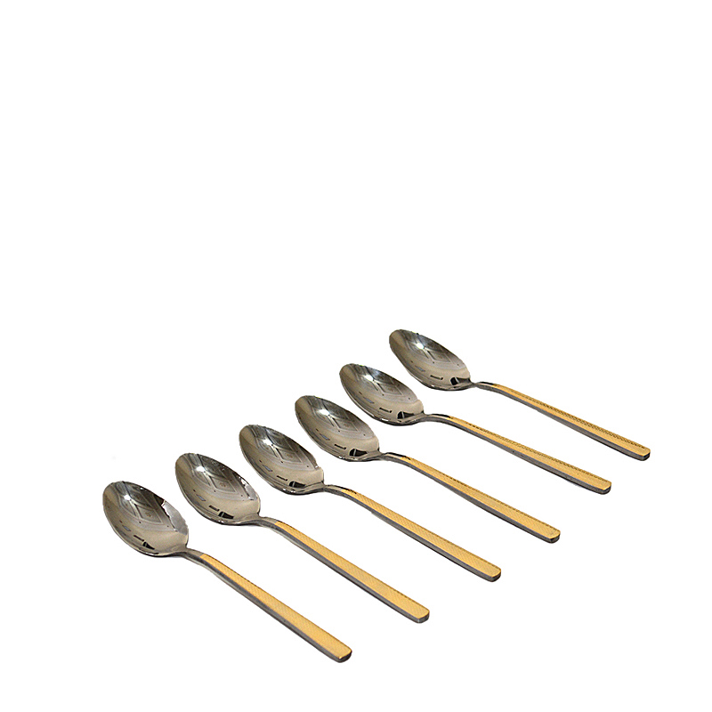 Թեյի գդալ AV-8289 նիկելապատ չժանգոտվող պողպատ ոսկեգույն 6 հատ