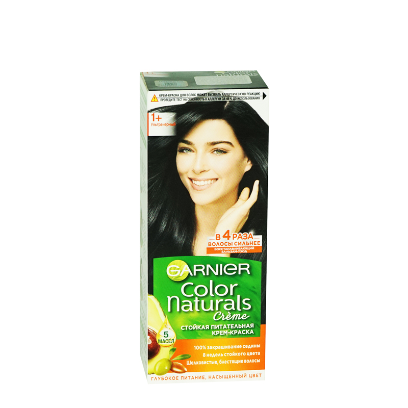 Մազի ներկ Garnier Color Naturals «1+ ուլտրա սև» 110մլ