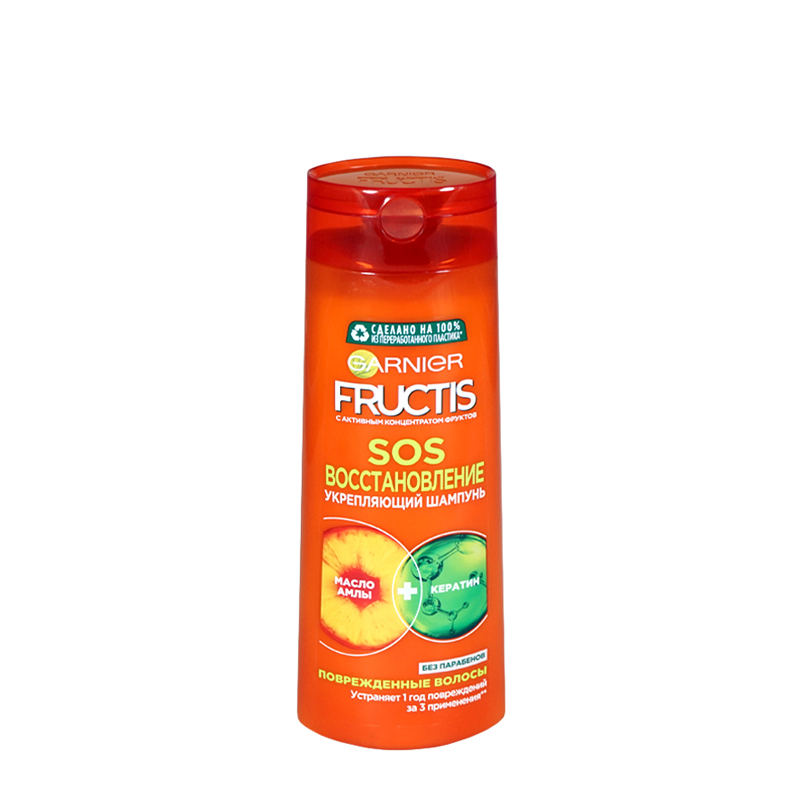 Վերականգնող և ամրացնող շամպուն Garnier Fructis «Ամլայի յուղով և կերատինով» 250մլ