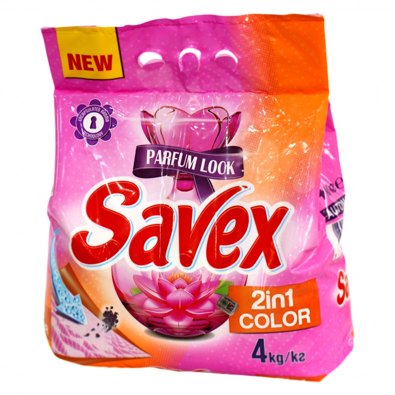 Լվ Փոշի Ավտոմատ Savex 4կգ 2in1 Color