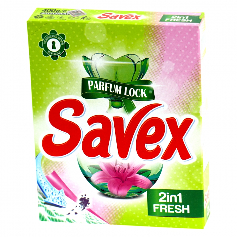 Լվ Փոշի Ավտոմատ Savex 400գ 2in1 Fresh