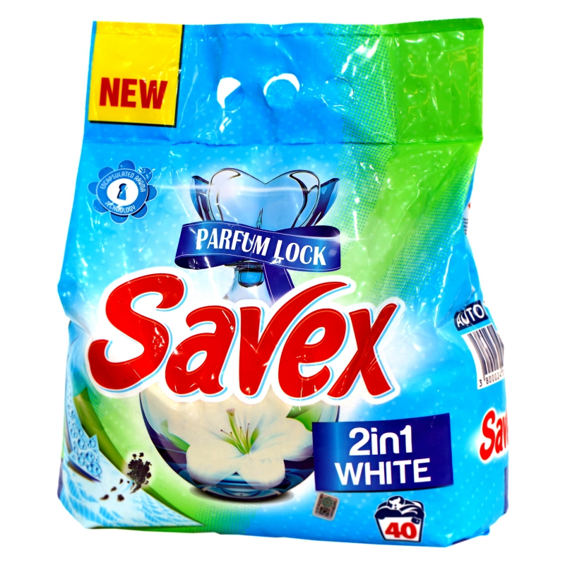 Լվ Փոշի Ավտոմատ Savex 4կգ 2in1 White
