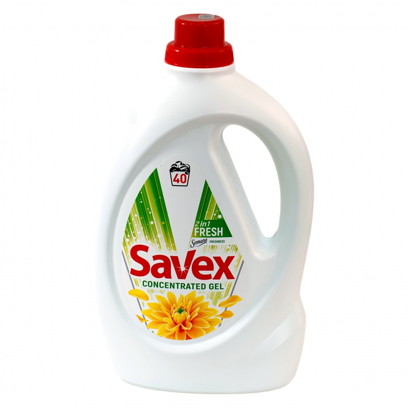 Հեղուկ Գել Լվացքի Savex 2.2լ 2in1 Fresh