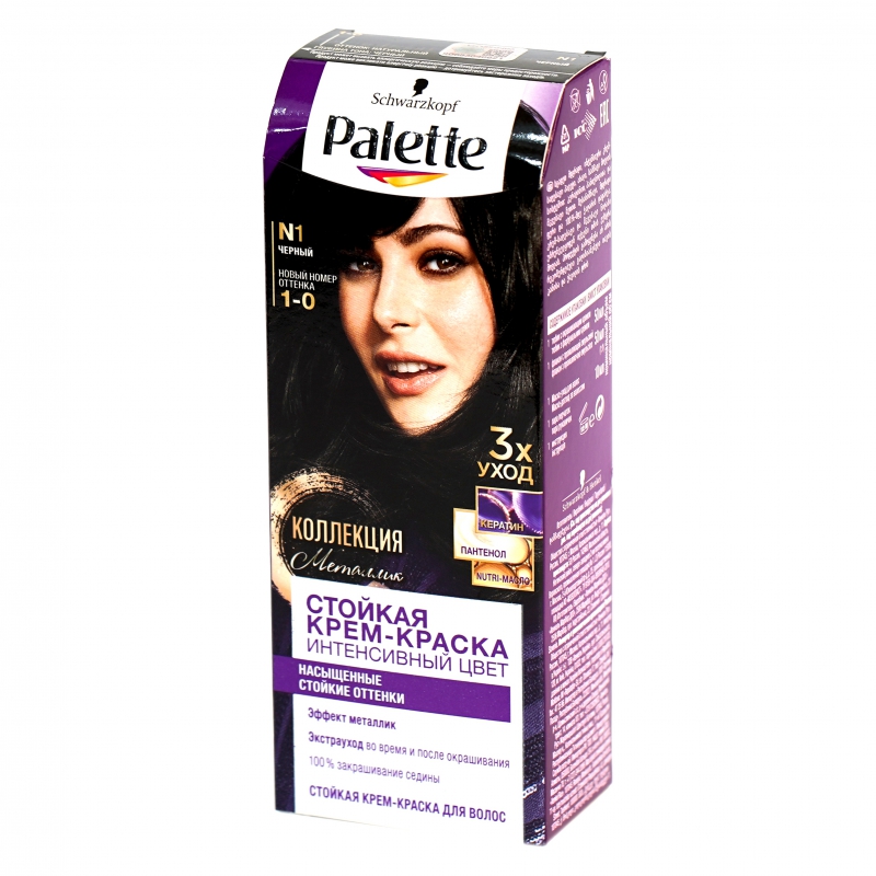 Մազի Ներկ Palette N1 Черный