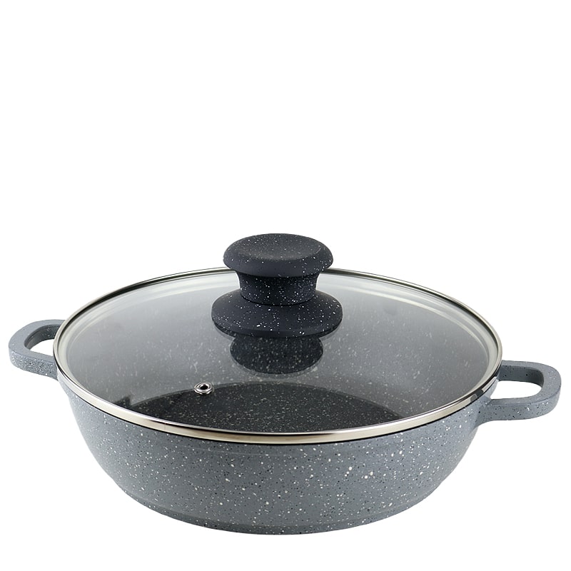 Կաթսա Platinium CAK-52403G ալյումին/գրանիտ 24սմ 2լ