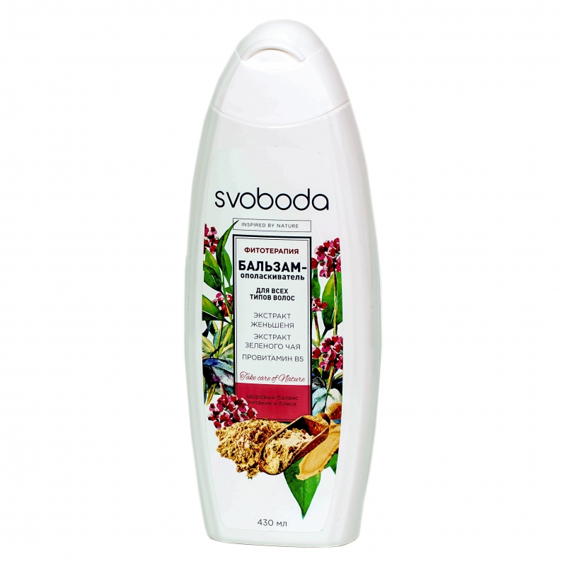 Բալզամ Svoboda 430մլ женьшен, зел. чай