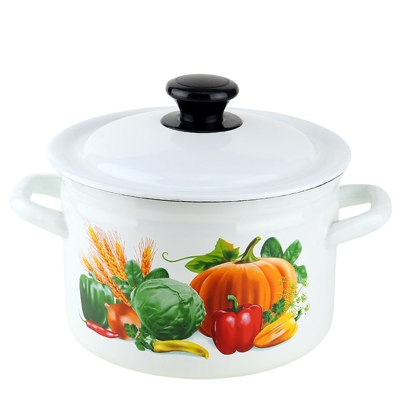 Կաթսա КМЗ 41704-122/6 էմալապատ պողպատ 3լ սպիտակ