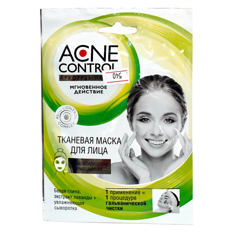 Դիմակ Կտոր Fito Acne control 25մլ антиоксид. очиш.