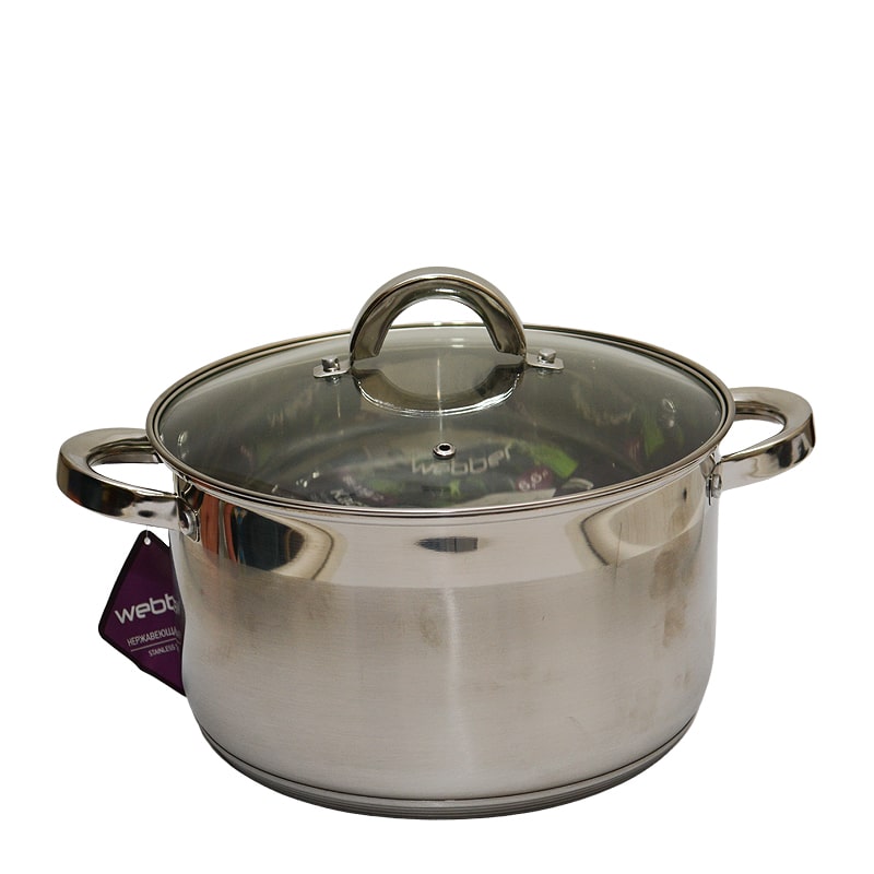 Կաթսա Webber BE-114/2 չժանգոտվող պողպատ 24սմ 6․6լ 