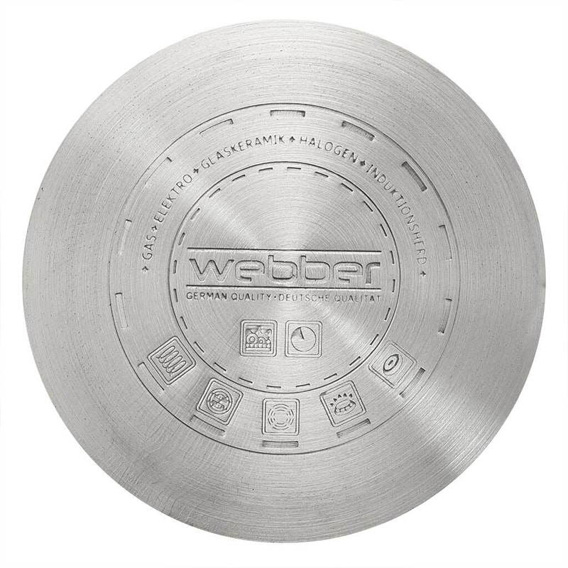 Կաթսա Webber BE-144/2 չժանգոտվող պողպատ 18սմ 2.5լ 3