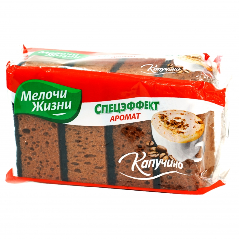 Սպունգ Սպասքի Мелочи Жизни Капучино 4հտնց 0389