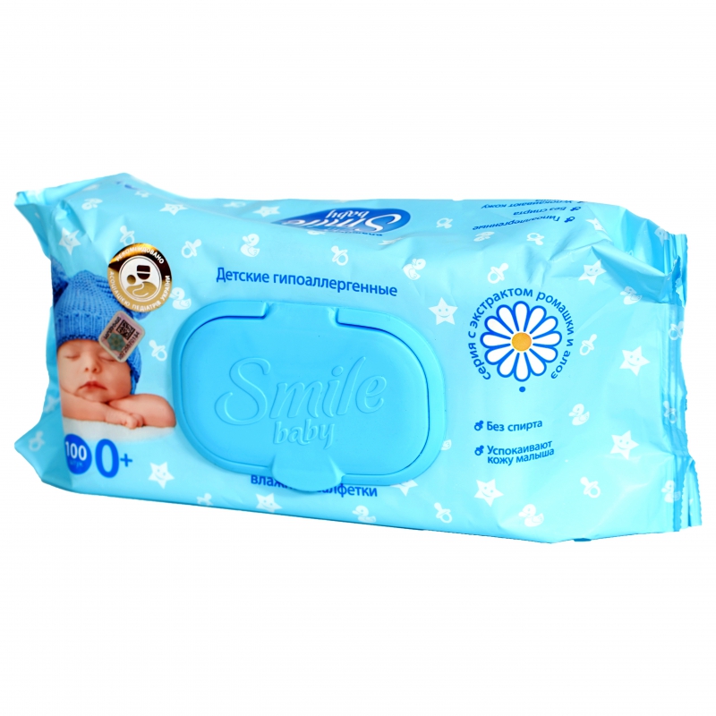 Թաց Անձեռոցիկ Smile baby 100հտնց 0+