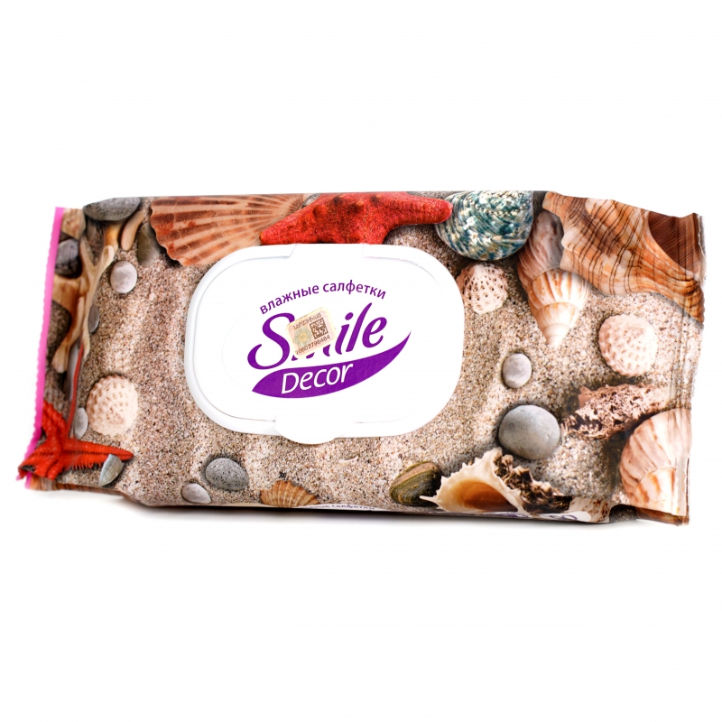 Թաց Անձեռոցիկ Smile Decor 60հտնց