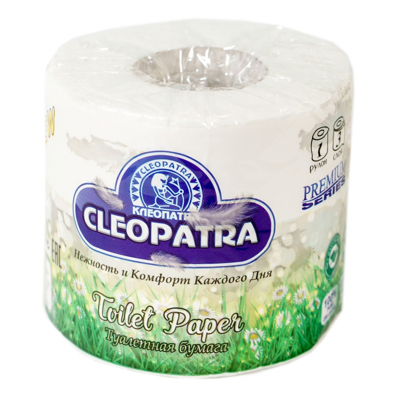 Թուղթ Զուգարանի Cleopatra 1հտ 3շ Premium Series