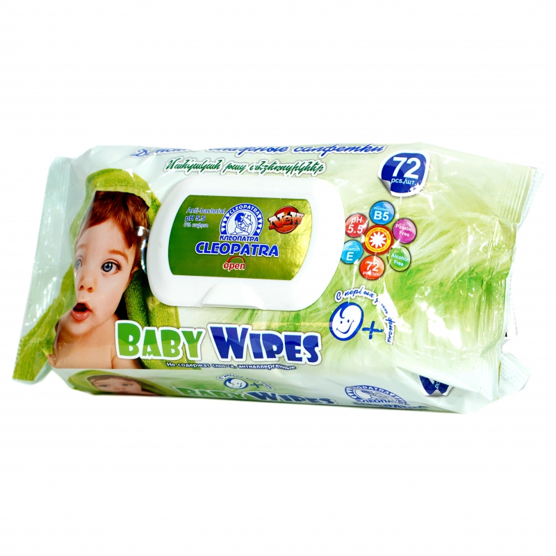 Թաց Անձեռոցիկ  CLEOPATRA Baby Wipes 72հտնց