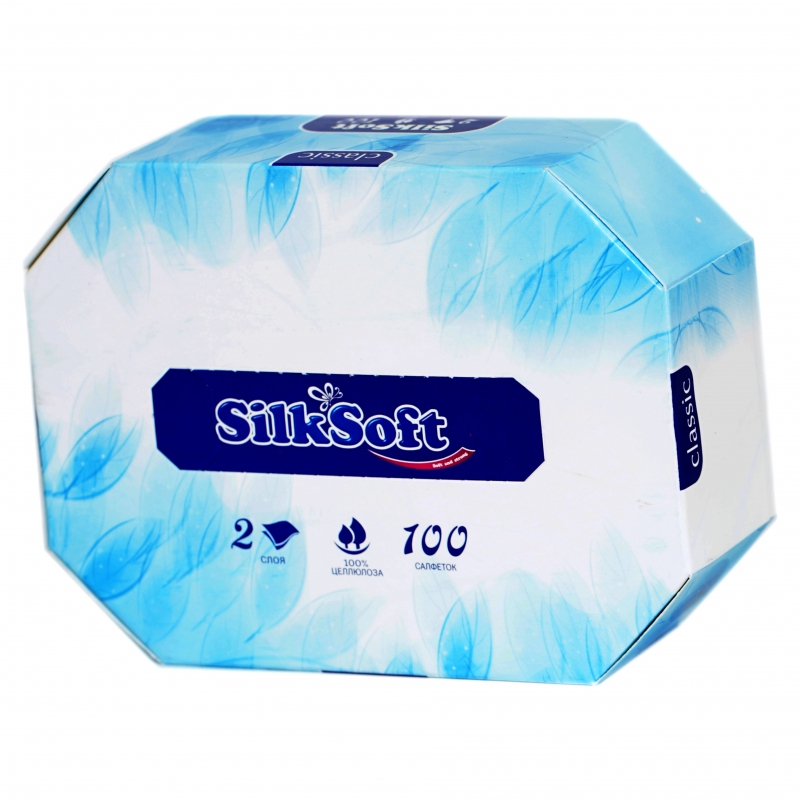 Անձեռոցիկ Silk Soft 100հտ 2շ 0087 Ութանկյուն