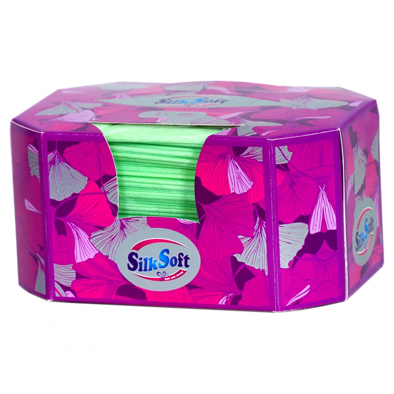 Անձեռոցիկ Silk Soft 180հտ 2շ Ութանկյուն 0100