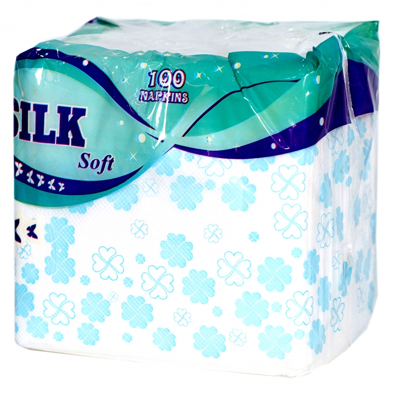 Անձեռոցիկ Silk Soft 25*25 100հտ 1շ 0186