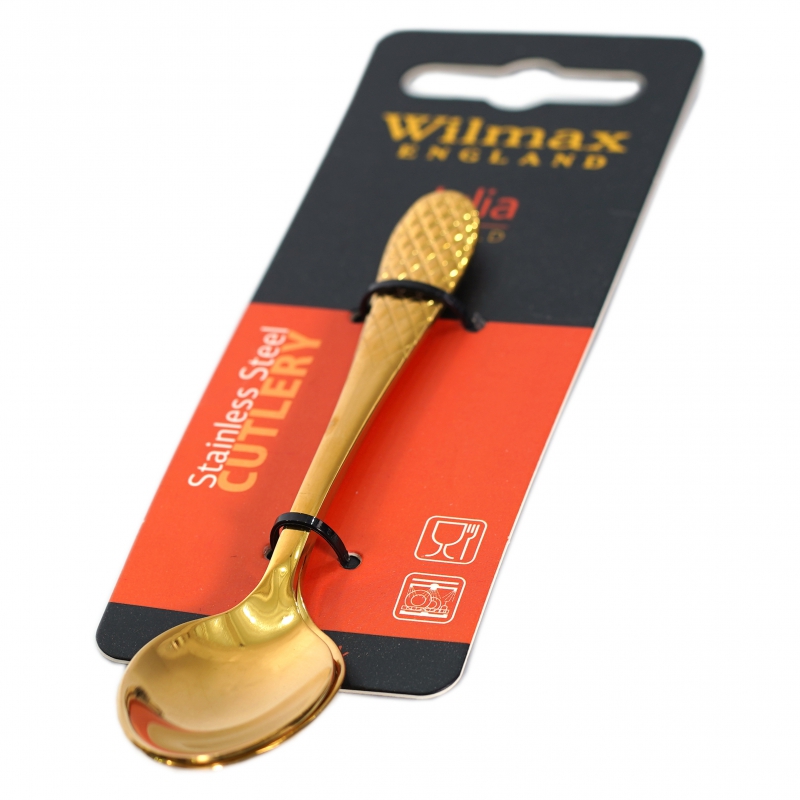 Թեյի գդալ Wilmax WL-999234/2B Julia չժանգոտվող պողպատ 14սմ ոսկեգույն 2 հատ