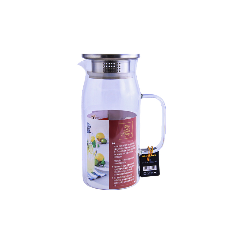 Գրաֆին թրմիչով Wilmax WL-888209/A ջերմակայուն ապակի չժանգոտվող պողպատից կափարիչով 1լ