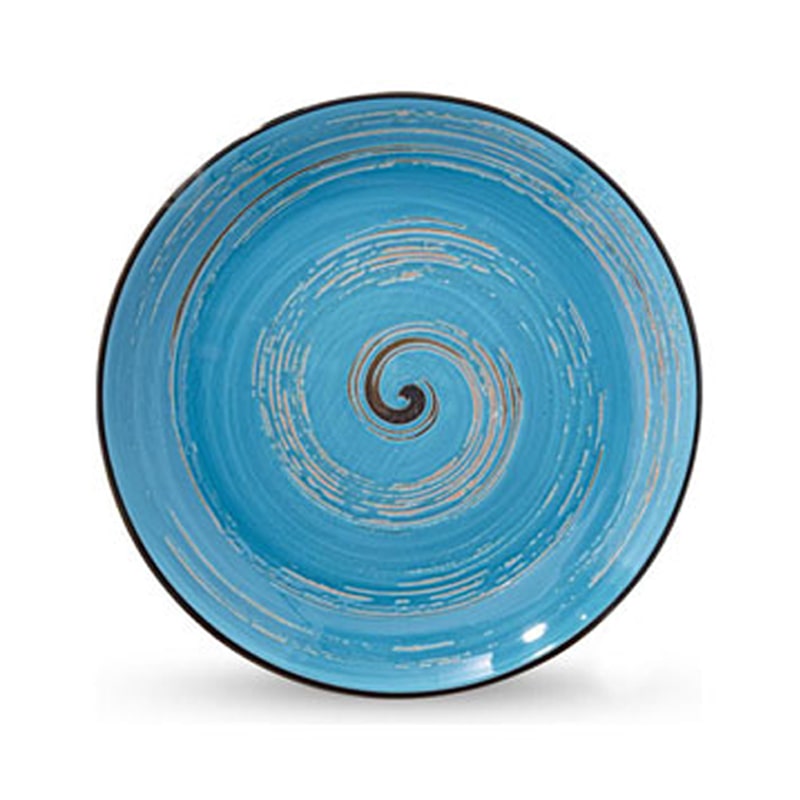 Կլոր ափսե Wilmax 669614/A 5605 N10 Spiral ճենապակի 25.5սմ կապույտ