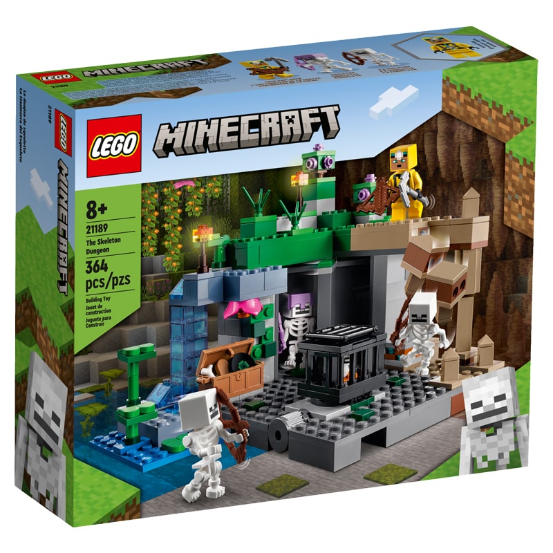 Կոնստրուկտոր LEGO Minecraft 21189 կմախքի զնդան 364 կտոր 8+