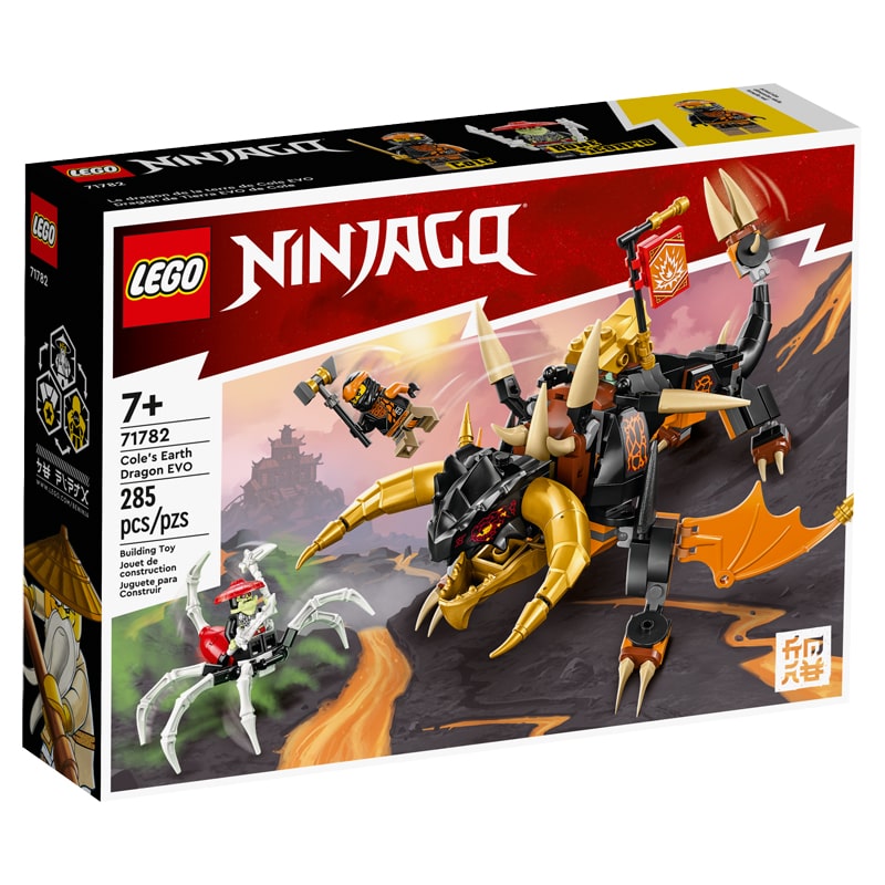 Կոնստրուկտոր LEGO NINJAGO 71782 երկրային վիշապ Քոուլա 285 կտոր 7+
