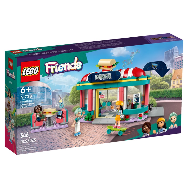 Կոնստրուկտոր LEGO Friends 41728 ճաշարան Հերթլեյք քաղաքի կենտրոնում 346 կտոր 6+