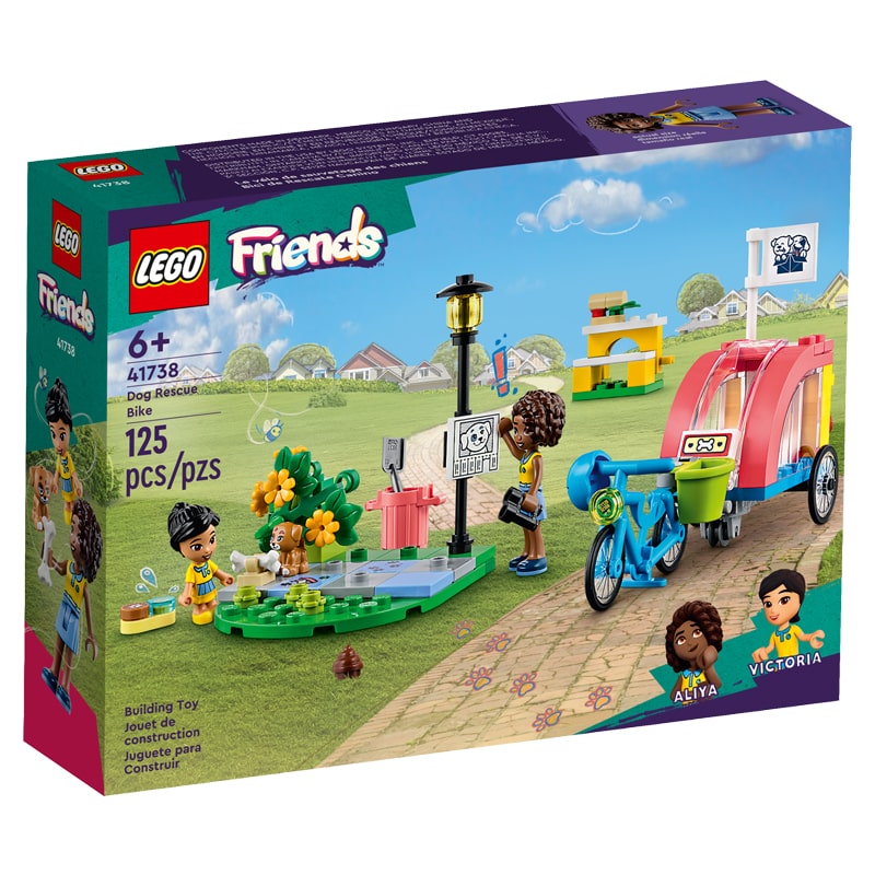 Կոնստրուկտոր LEGO Friends 41738 շների փրկարարական հեծանիվ 125 կտոր 6+