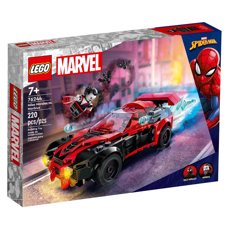 Կոնստրուկտոր LEGO Marvel 76244 Մայլս Մորալեսն ընդդեմ Մորբիուսի 220 կտոր 7+