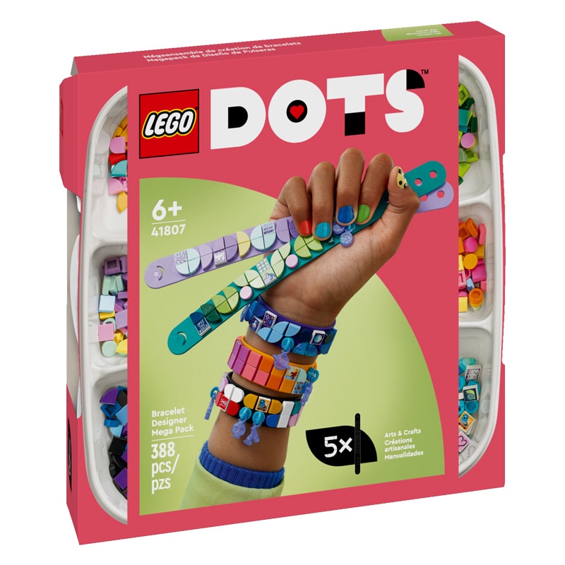 Կոնստրուկտոր LEGO Dots 41807 դիզայներական ապարանջանների մեծ հավաքածու 388 կտոր 6+