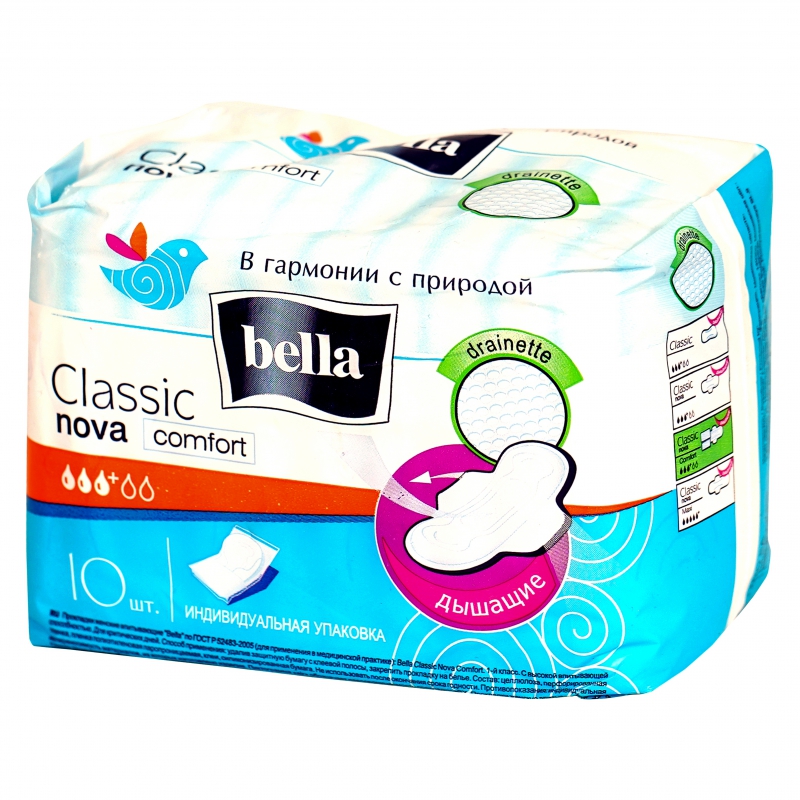 Միջադիր Bella Classic Nova 10հտնց 3+կաթիլ Drainette