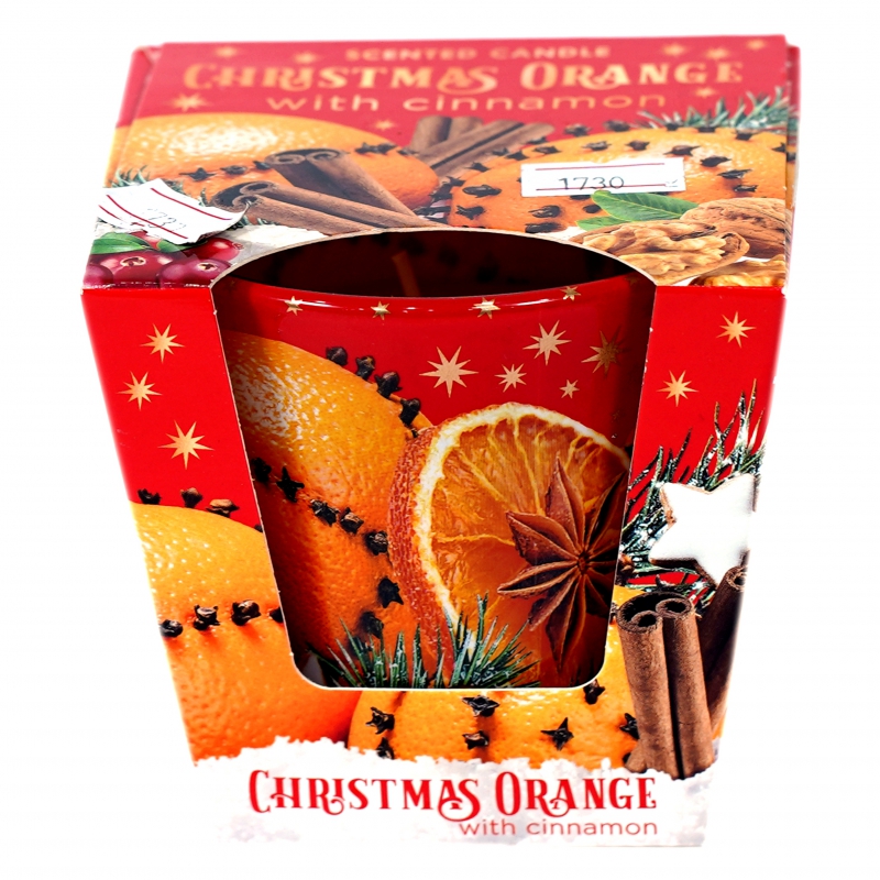 Մոմ Bartek 115գ Բաժակ Հոտով Orange with Cinnamon