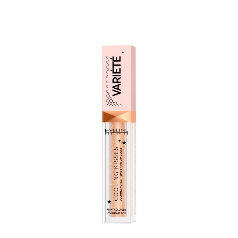 Սառեցնող շուրթերի փայլ Eveline Cosmetics Cooling Kisses Variete №01 շուրթերի ծավալը մեծացնելու համար 6.8մլ