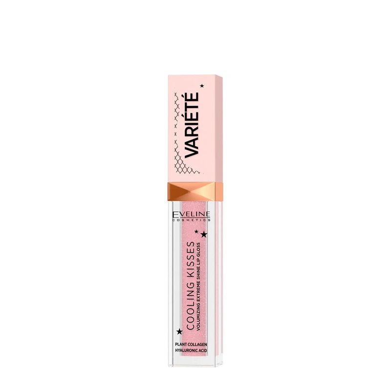 Սառեցնող շուրթերի փայլ Eveline Cosmetics Cooling Kisses Variete №02 շուրթերի ծավալը մեծացնելու համար 6.8մլ