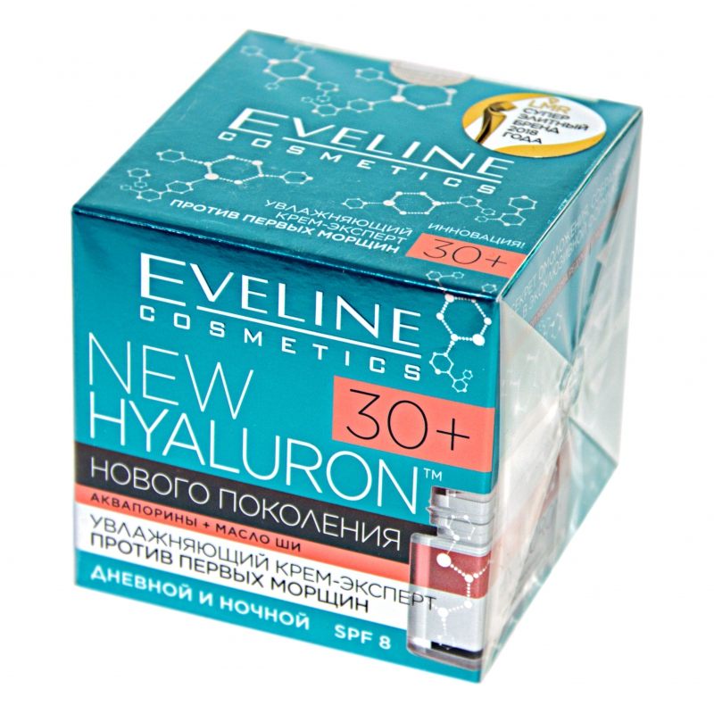Կրեմ Դեմքի Eveline 50մլ New Hyaluron 30+ Против Маршин