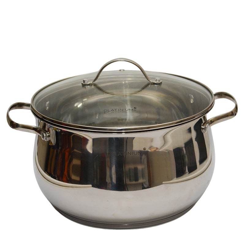 Կաթսա Platinium չժանգոտվող մետաղ 26x15.5սմ 8․2լ