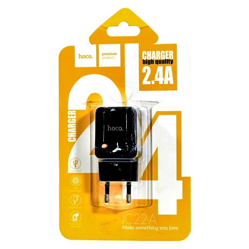 Կոճ Փոխակերպիչ HOCO C22A 2.4A 1USB