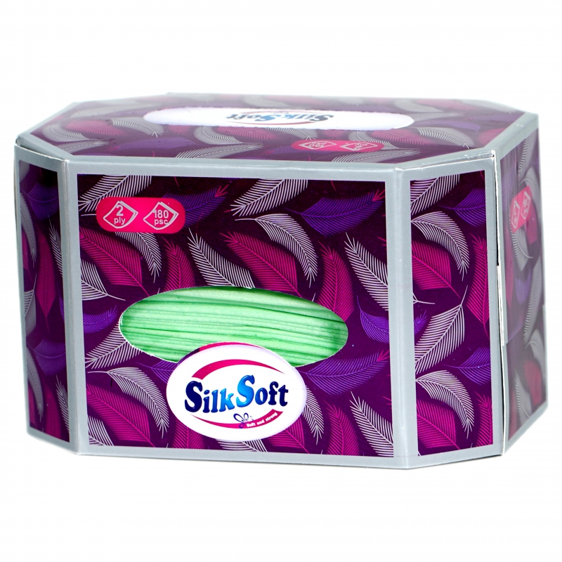 Անձեռոցիկ Silk Soft 180հտ 2շ 1321 Ութանկյուն