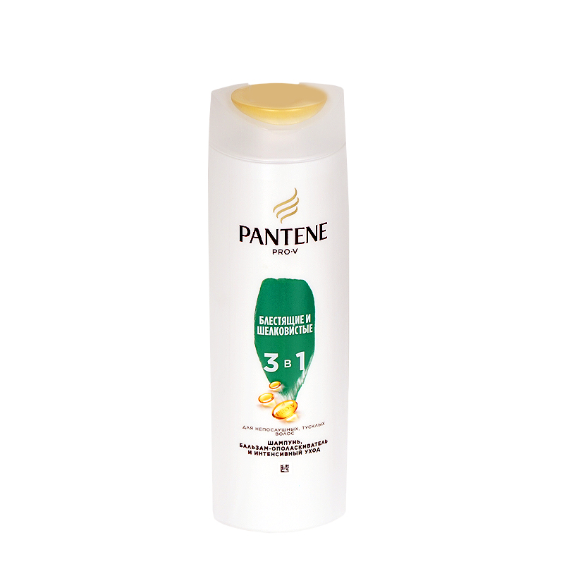 Շամպուն, բալզամ–կոնդիցիոներ Pantene 3-ը 1-ում «Փայլուն և մետաքսանման» 360մլ