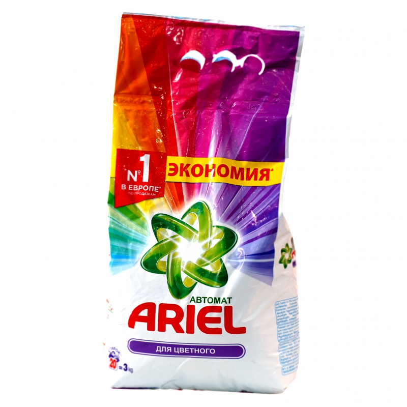 Լվ Փոշի Ավտոմատ Ariel 3կգ Color