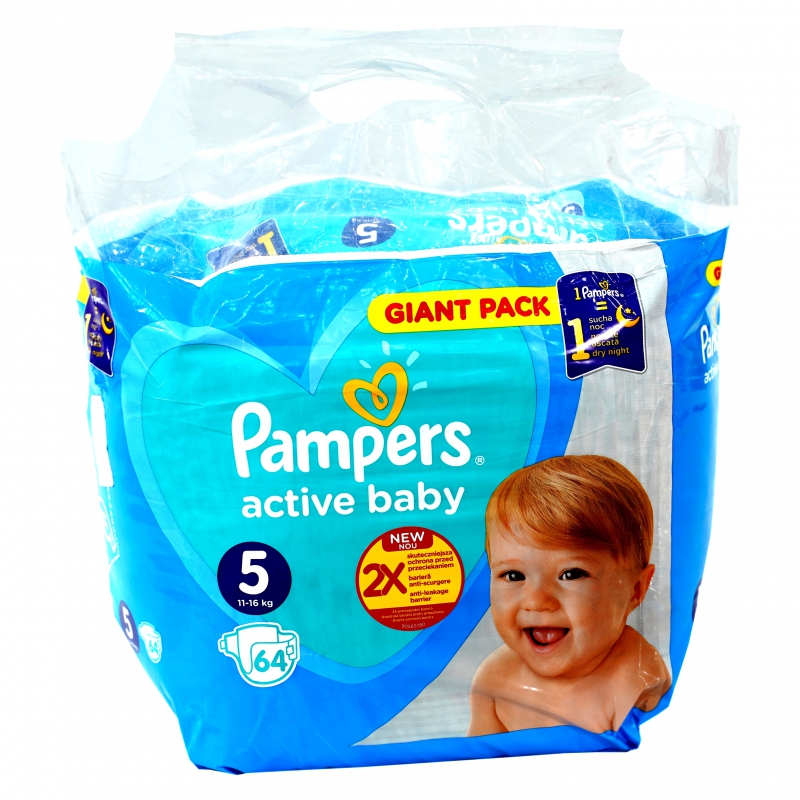 Տակդիր Pampers N5 64հտ 11-16կգ
