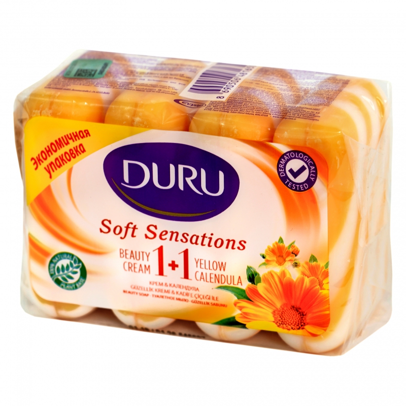 Օճառ DURU 360գ 4*90գ Yellow Calendula